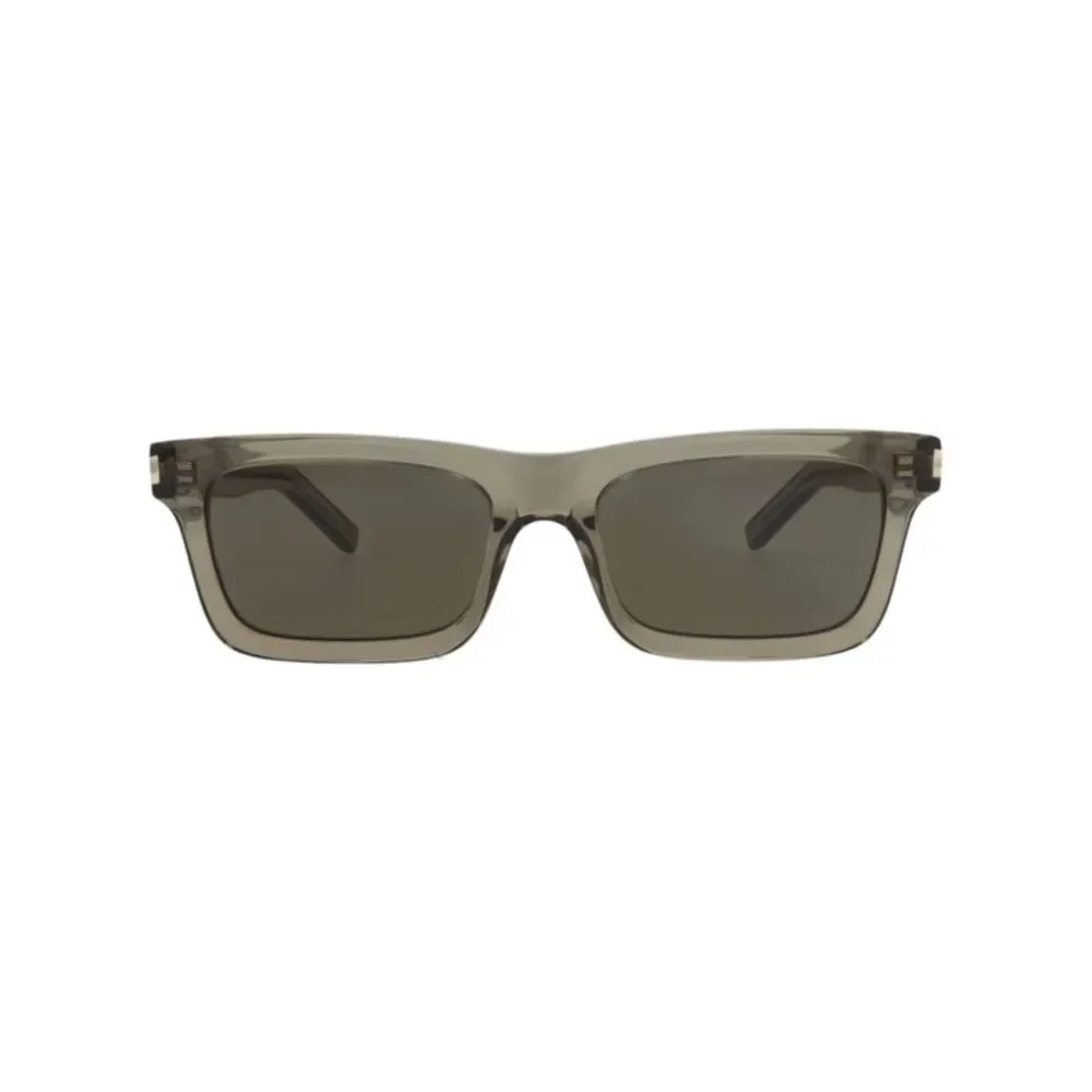 Saint Laurent Square-Frame Recycled Acetate Sunglasses Brown Womens